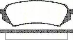 Комплект тормозных колодок, дисковый тормоз TRISCAN купить