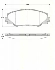 Комплект тормозных колодок, дисковый тормоз TRISCAN купить