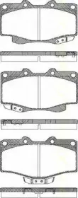Комплект тормозных колодок, дисковый тормоз TRISCAN купить
