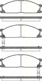 Комплект тормозных колодок, дисковый тормоз TRISCAN купить