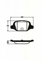 Комплект тормозных колодок, дисковый тормоз TRISCAN купить