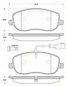 Комплект тормозных колодок, дисковый тормоз TRISCAN купить