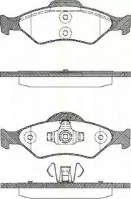 Комплект тормозных колодок, дисковый тормоз TRISCAN купить