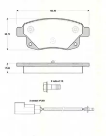 Комплект тормозных колодок, дисковый тормоз TRISCAN купить