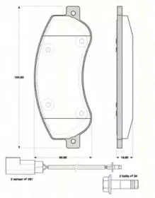 Комплект тормозных колодок, дисковый тормоз TRISCAN купить