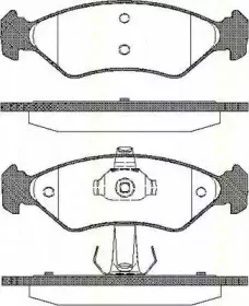 Комплект тормозных колодок, дисковый тормоз TRISCAN купить