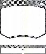 Комплект тормозных колодок, дисковый тормоз TRISCAN купить