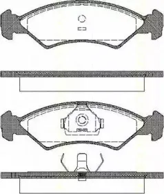 Комплект тормозных колодок, дисковый тормоз TRISCAN купить