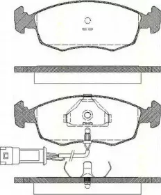 Комплект тормозных колодок, дисковый тормоз TRISCAN купить