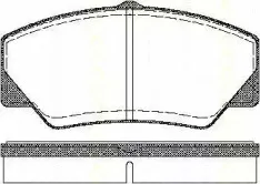 Комплект тормозных колодок, дисковый тормоз TRISCAN купить