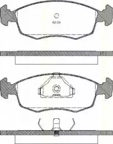 Комплект тормозных колодок, дисковый тормоз TRISCAN купить