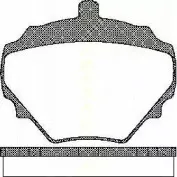 Комплект тормозных колодок, дисковый тормоз TRISCAN купить
