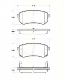 Комплект тормозных колодок, дисковый тормоз TRISCAN купить