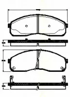 Комплект тормозных колодок, дисковый тормоз TRISCAN купить