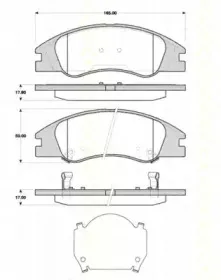 Комплект тормозных колодок, дисковый тормоз TRISCAN купить
