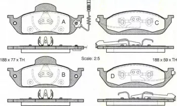 Комплект тормозных колодок, дисковый тормоз TRISCAN купить