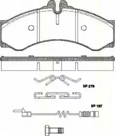 Комплект тормозных колодок, дисковый тормоз TRISCAN купить