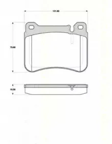 Комплект тормозных колодок, дисковый тормоз TRISCAN купить