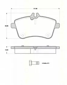 Комплект тормозных колодок, дисковый тормоз TRISCAN купить