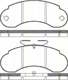 Комплект тормозных колодок, дисковый тормоз TRISCAN купить