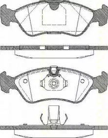 Комплект тормозных колодок, дисковый тормоз TRISCAN купить