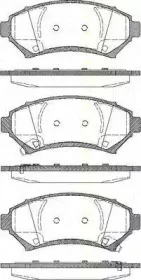 Комплект тормозных колодок, дисковый тормоз TRISCAN купить