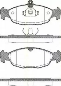 Комплект тормозных колодок, дисковый тормоз TRISCAN купить