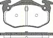 Комплект тормозных колодок, дисковый тормоз TRISCAN купить