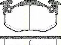 Комплект тормозных колодок, дисковый тормоз TRISCAN купить