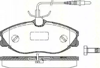 Комплект тормозных колодок, дисковый тормоз TRISCAN купить