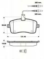 Комплект тормозных колодок, дисковый тормоз TRISCAN купить