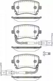 Комплект тормозных колодок, дисковый тормоз TRISCAN купить