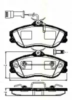 Комплект тормозных колодок, дисковый тормоз TRISCAN купить