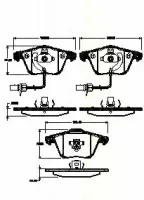 Комплект тормозных колодок, дисковый тормоз TRISCAN купить