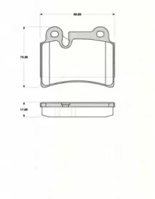 Комплект тормозных колодок, дисковый тормоз TRISCAN купить