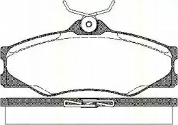 Комплект тормозных колодок, дисковый тормоз TRISCAN купить