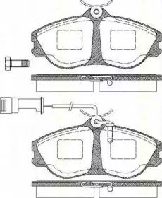 Комплект тормозных колодок, дисковый тормоз TRISCAN купить