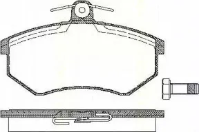 Комплект тормозных колодок, дисковый тормоз TRISCAN купить
