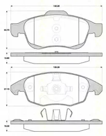 Комплект тормозных колодок, дисковый тормоз TRISCAN купить