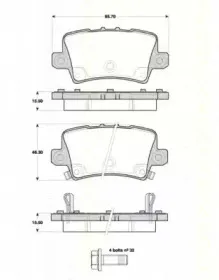 Комплект тормозных колодок, дисковый тормоз TRISCAN купить
