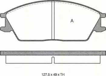 Комплект тормозных колодок, дисковый тормоз TRISCAN купить