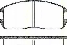 Комплект тормозных колодок, дисковый тормоз TRISCAN купить