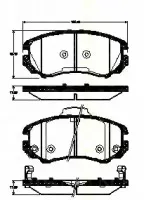 Комплект тормозных колодок, дисковый тормоз TRISCAN купить