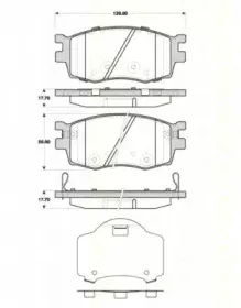 Комплект тормозных колодок, дисковый тормоз TRISCAN купить