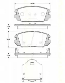 Комплект тормозных колодок, дисковый тормоз TRISCAN купить
