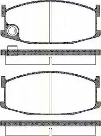 Комплект тормозных колодок, дисковый тормоз TRISCAN купить