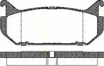 Комплект тормозных колодок, дисковый тормоз TRISCAN купить