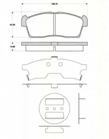 Комплект тормозных колодок, дисковый тормоз TRISCAN купить
