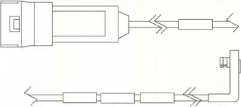 Контрольный контакт, контроль слоя тормозных колодок TRISCAN купить