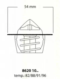 Термостат, охлаждающая жидкость TRISCAN купить
